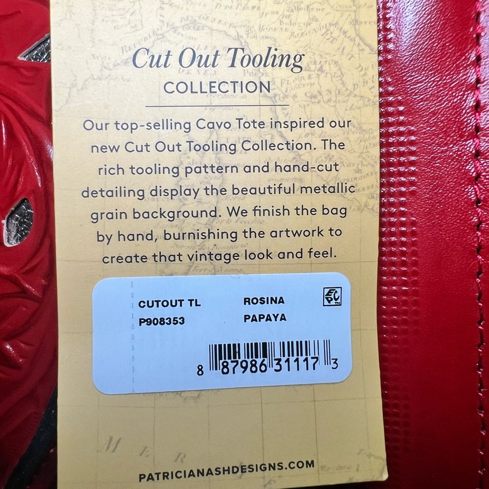 NWT Patricia Nash Tooled Leather Rosina - Picture 11 of 11